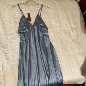 SKIMS Light Blue Silk Fabric